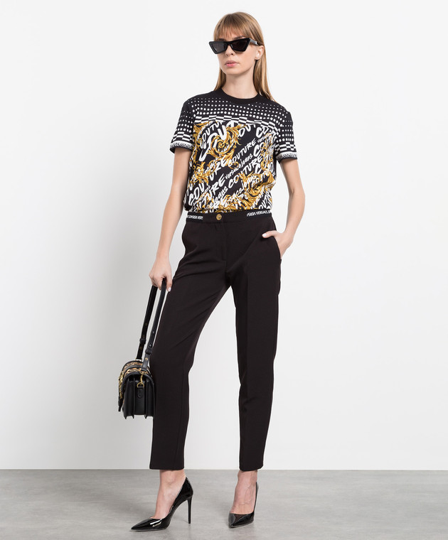 Versus Versace women's Greek Theme print trousers - Super Skinny, Mid Waist  | eBay