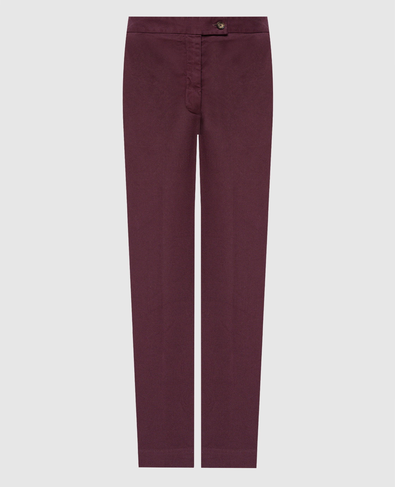 Burgundy pants with lapels