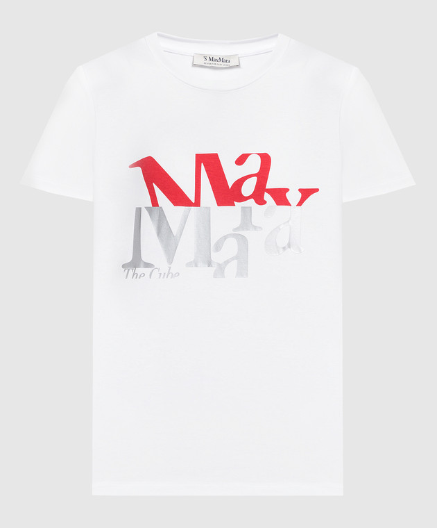 Max Mara GILBERT white t-shirt with logo print GILBERT