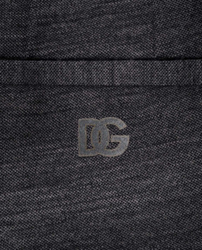Dolce&Gabbana Детские серые брюки с монограммой логотипа L44P33FUGRY