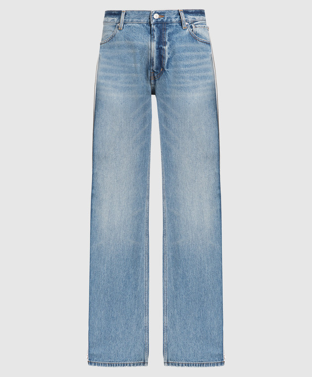 Gauchere Blue boyfriend jeans with zippers M12333020042