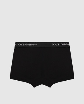 Dolce&Gabbana Дитячий набір чорних трусів-боксерів з логотипом L4J701G7OCT