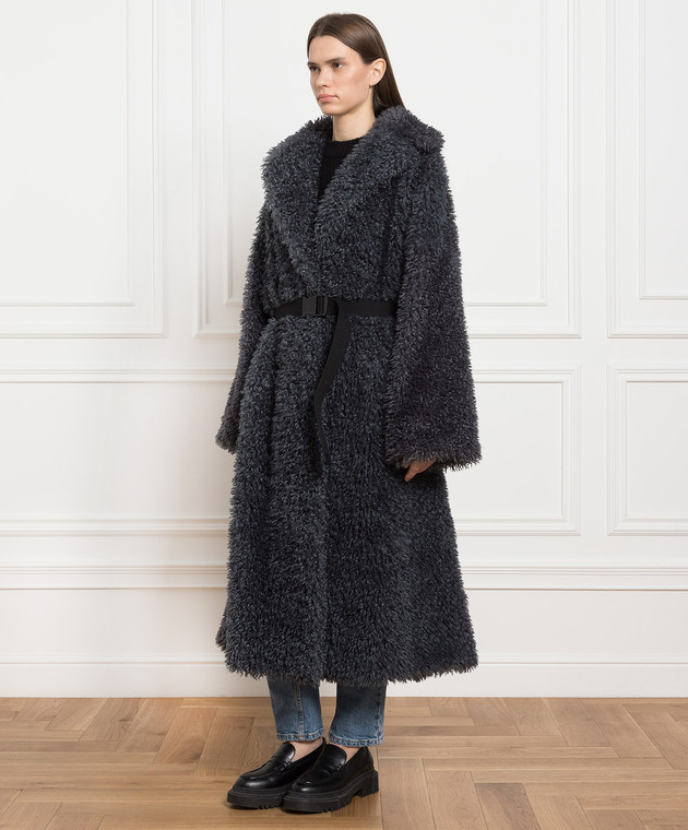 Ermanno Scervino Зеленое пальто D430D309VRV изображение 3