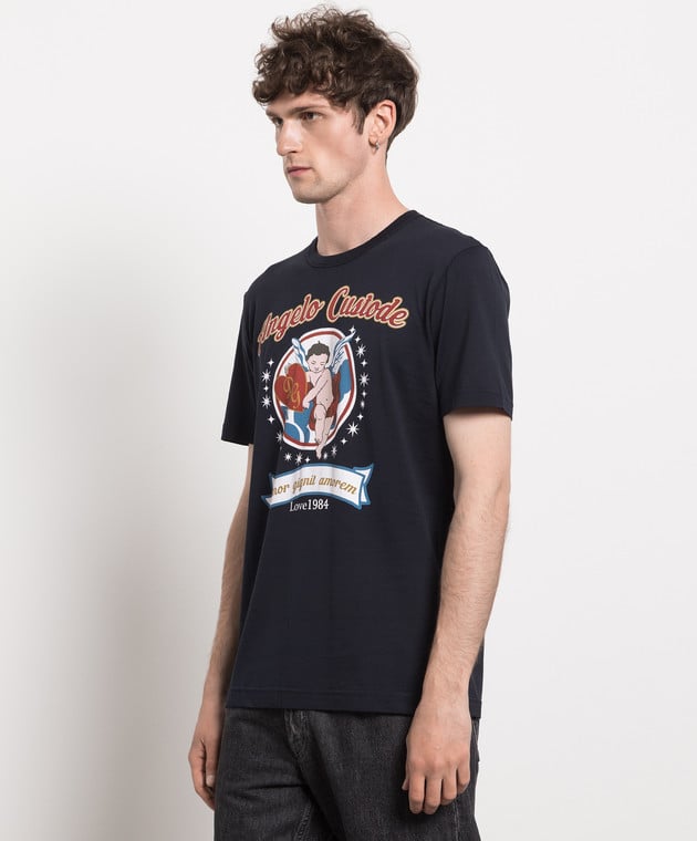 Dolce&Gabbana Blue T-shirt with a print G8JF7TG7OYH image 3