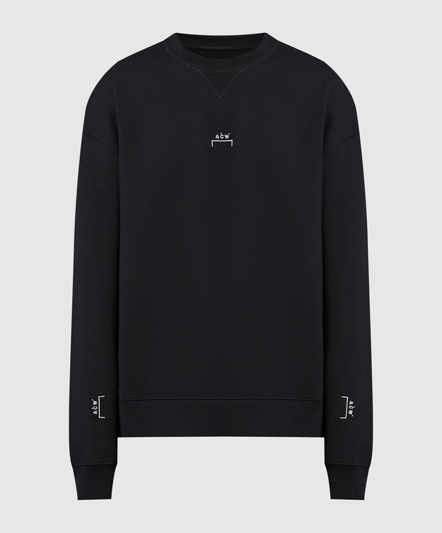 A Cold Wall Black sweatshirt with logo ACWMW080 buy with Greece delivery at Symbol