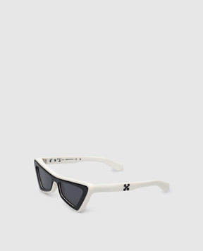 Off-White Білі сонцезахисні окуляри Artemisia з фактурним логотипом OERI042F22PLA001