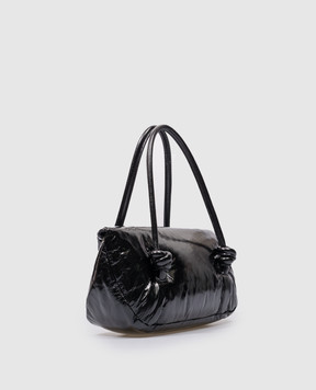 Jil Sander Черная кожаная сумка-багет J07ZH0020P6589