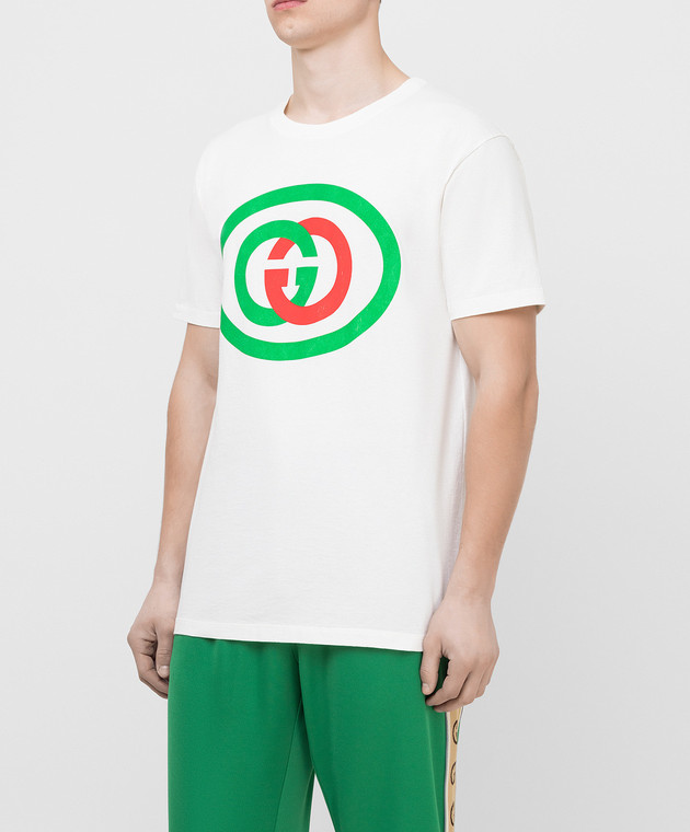 Gucci Белая футболка 565806XJBAU изображение 3