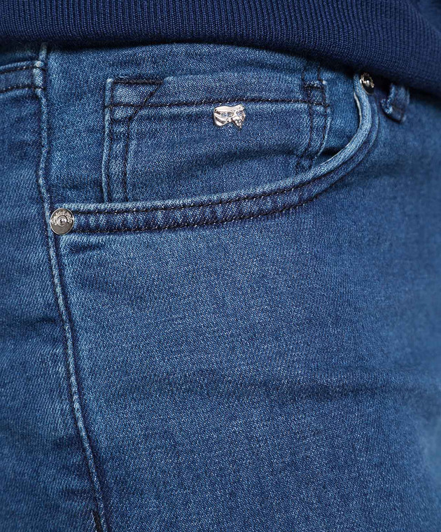 Marco Pescarolo Сині джинси з логотипом NERANOM1846J04 зображення 5