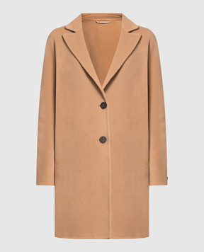 Peserico Светло-коричневое пальто из шерсти и кашемира S20111E03194