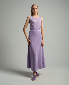 Babe Pay Pls Фіолетовий костюм із топа та спідниці-плісе з вовни MD9792318465R