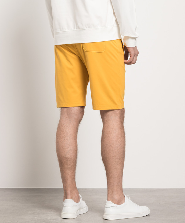 ISAIA Yellow shorts with logo MCP014J0333 изображение 4