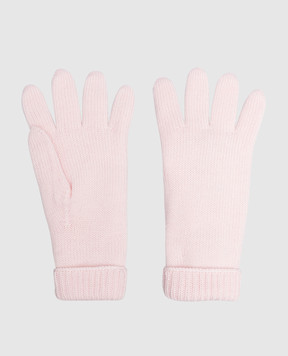 Il Trenino Дитячі рожеві рукавиці з вовни CL4063
