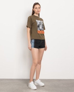 Heron Preston Черные джинсовые шорты с необработанными краями HWYC002S23DEN002