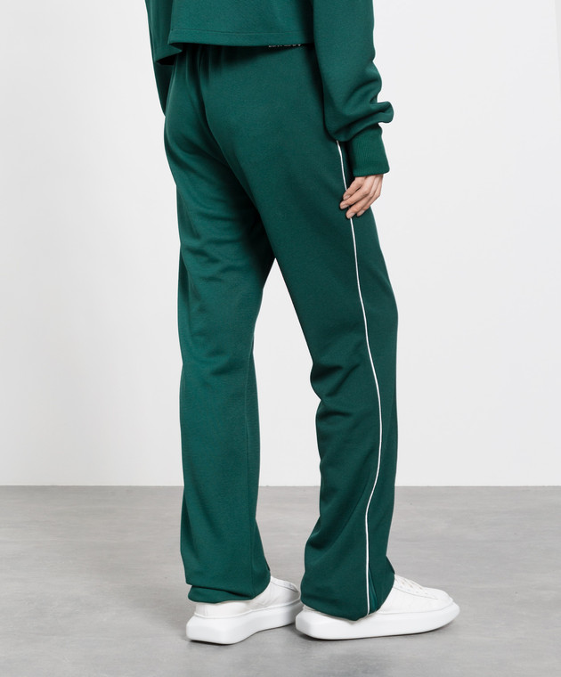 Philosophy di Lorenzo Serafini Темно-зелені спортивні штани з вишивкою логотипу A0315745 зображення 4