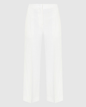 Jil Sander Белые укороченные брюки JSPU302900WU390000
