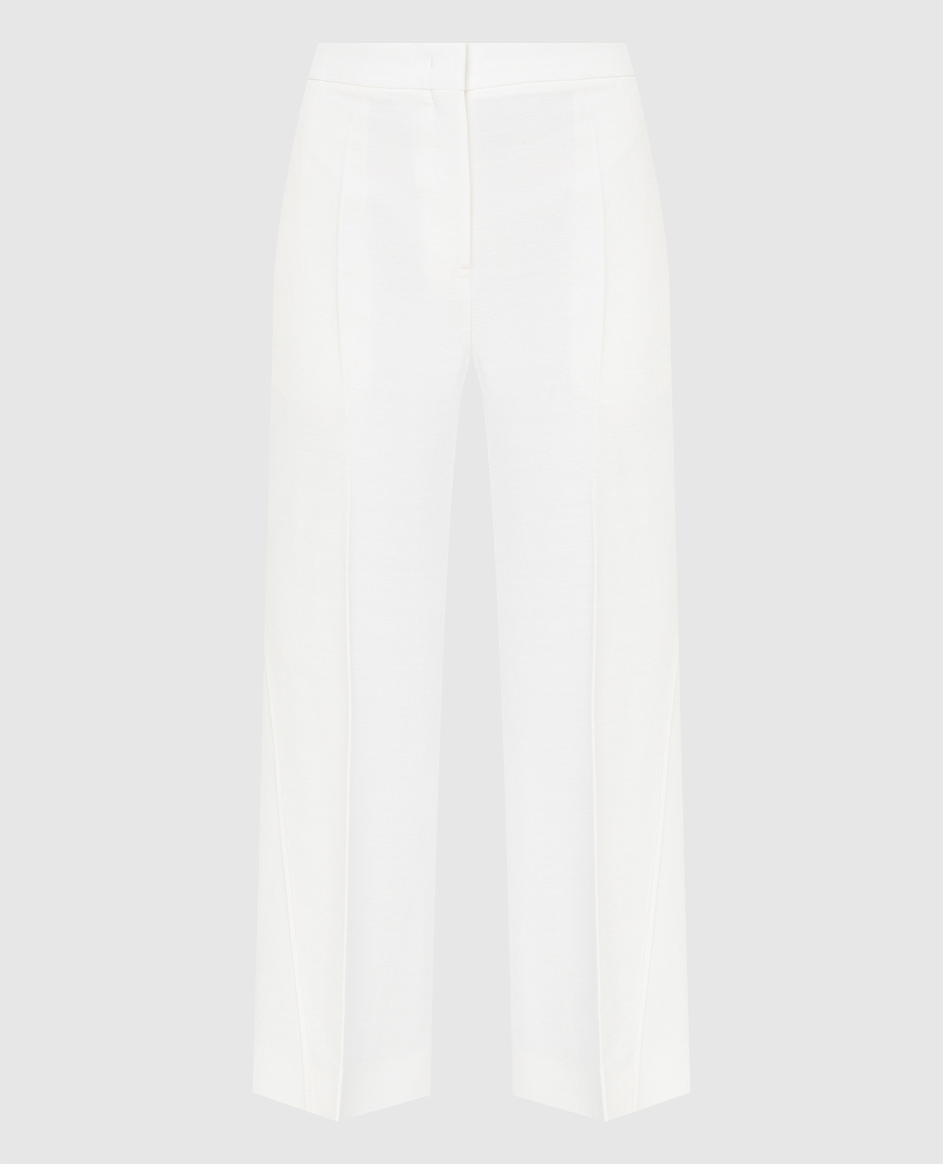 Белые укороченные брюки