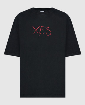 Vetements Чорна футболка з принтом SEX UE64TR220Bw