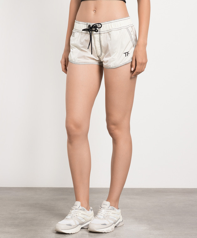 Tom Ford White shorts with logo SH0045FAX1027 image 3
