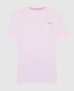 Coperni Розовая футболка с принтом логотипа COPJS03504