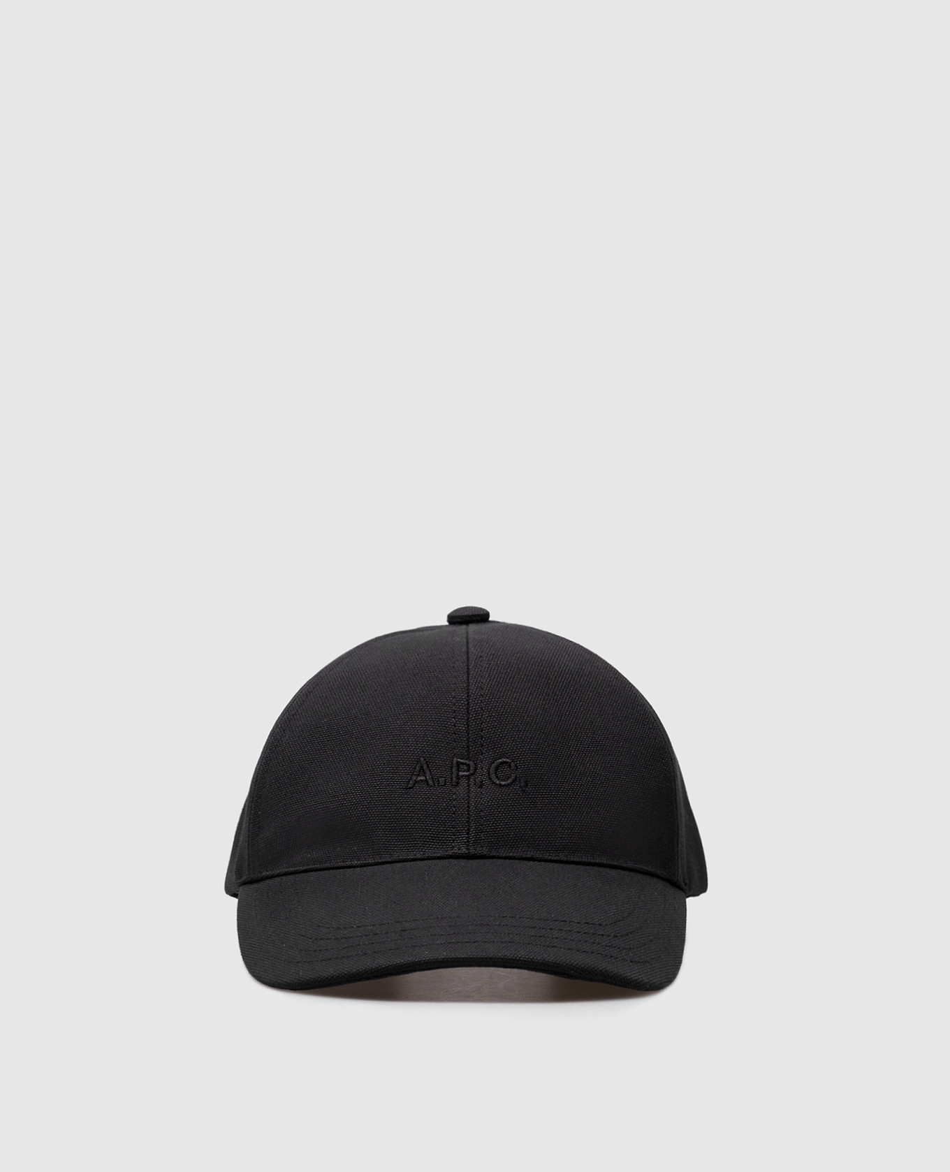 Black Charlie cap with logo embroidery