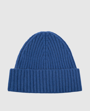 Cashmere&Whiskey Синяя шапка из кашемира 201C