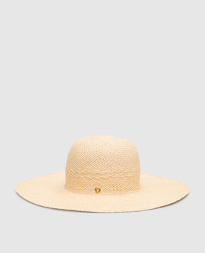 Loro Piana Бежевая соломенная шляпа Gilda FAM8810