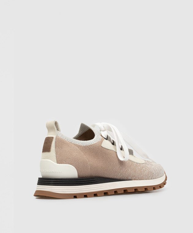 Brunello Cucinelli Бежевые кроссовки MZ35G1804 изображение 4