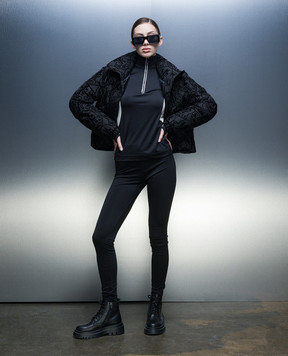 Moncler Grenoble Черный гольф с молнией 8G00022899JO