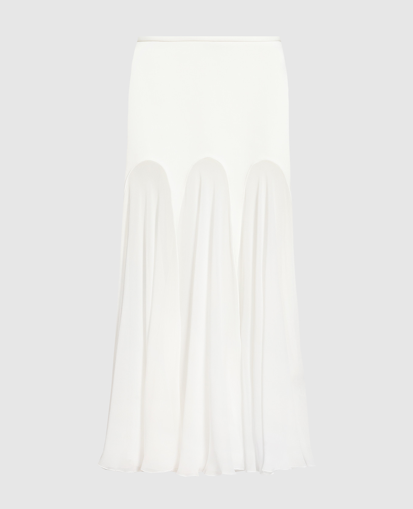White Vicenza midi skirt