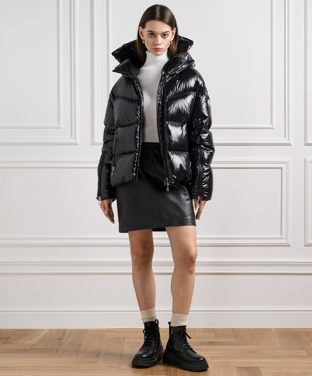 Moncler Черный пуховик Huppe 1A001315963V изображение 2