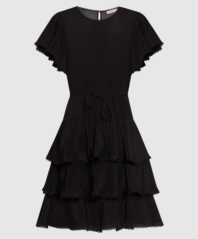 Twinset Black dress with ruffles 231TP2450