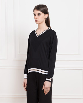 John Smedley Черный пуловер Elcot ELCOT