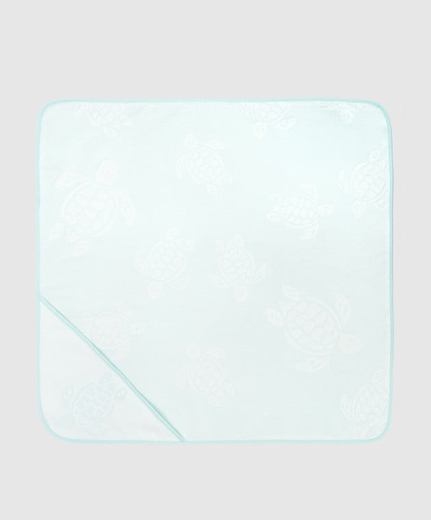 Vilebrequin Children's blue Santou towel in a pattern ATUU1201w