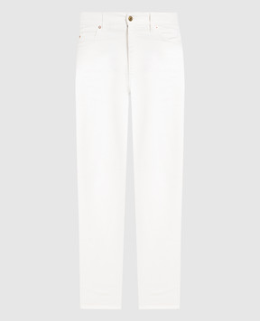 Gucci Білі джинси з металевою деталлю Horsebit 675701XDBYK