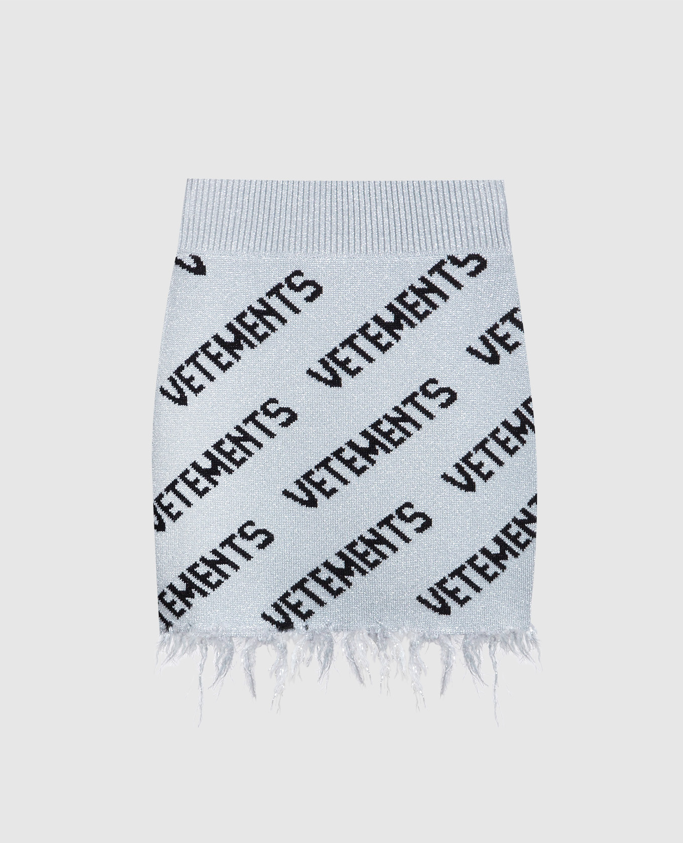 Vetements Lurex Monogram Sweater in Gray for Men