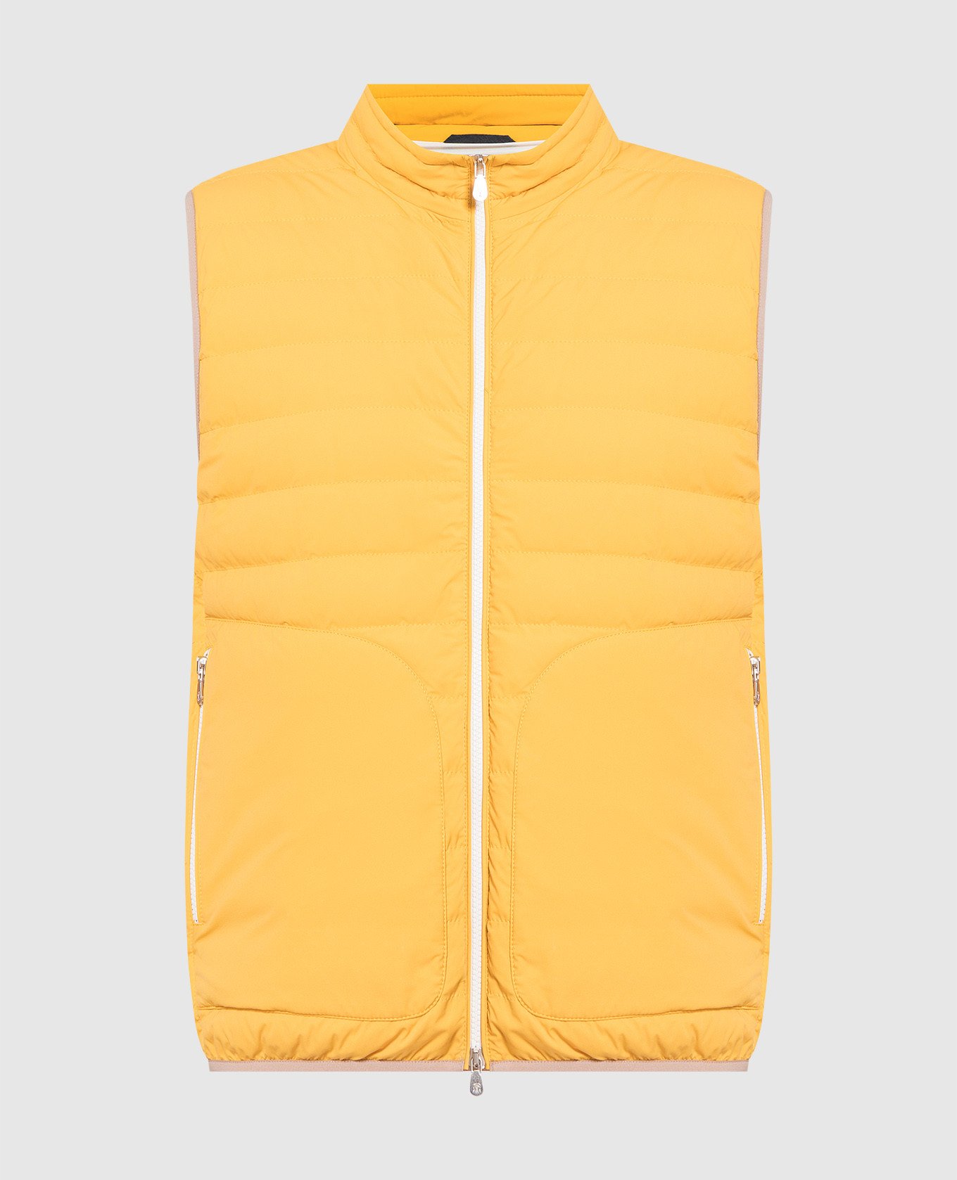 Yellow down vest
