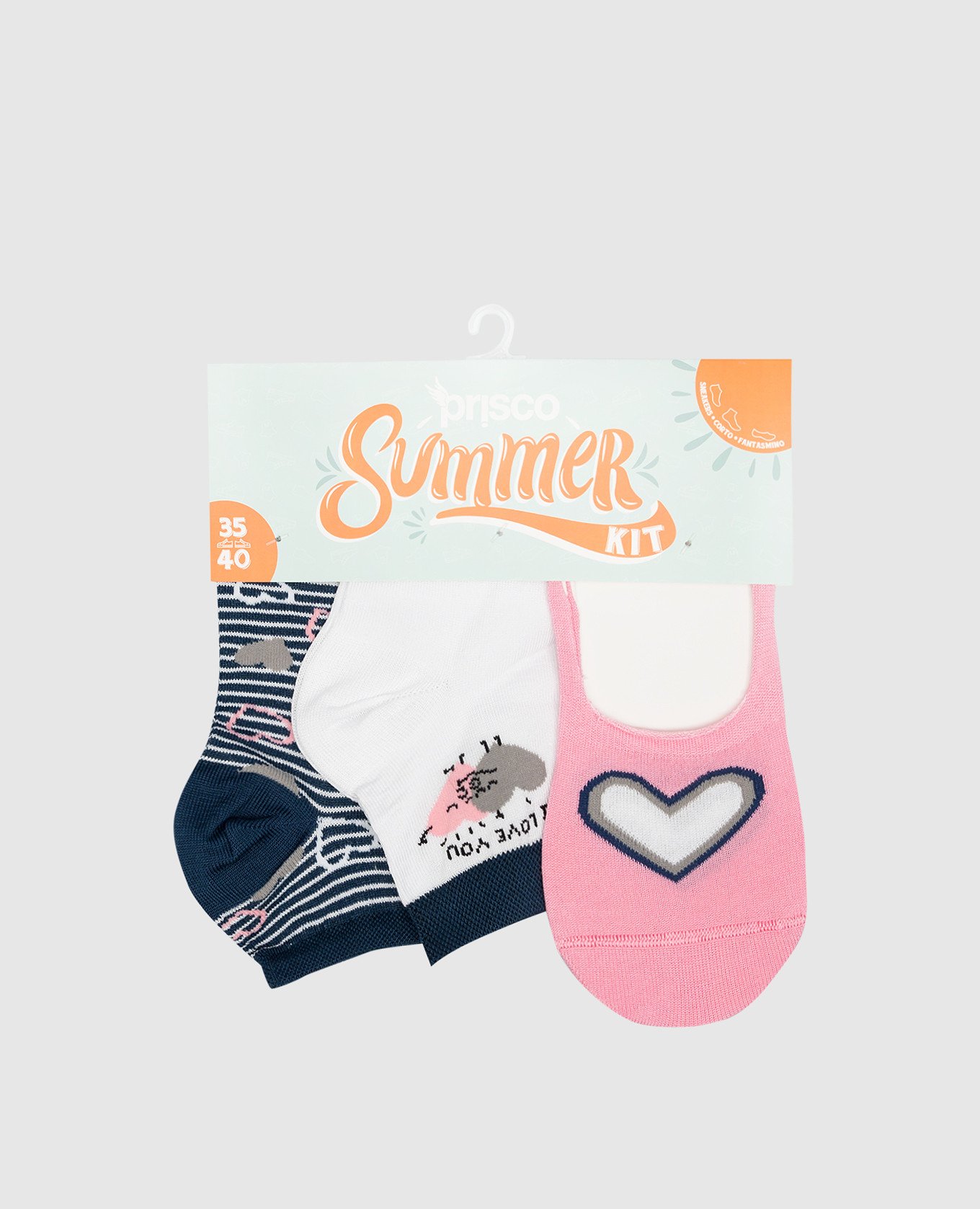 Children's set of socks with a pattern