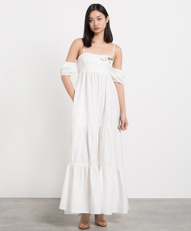 Twinset White dress with frills 231LB2ABB изображение 2