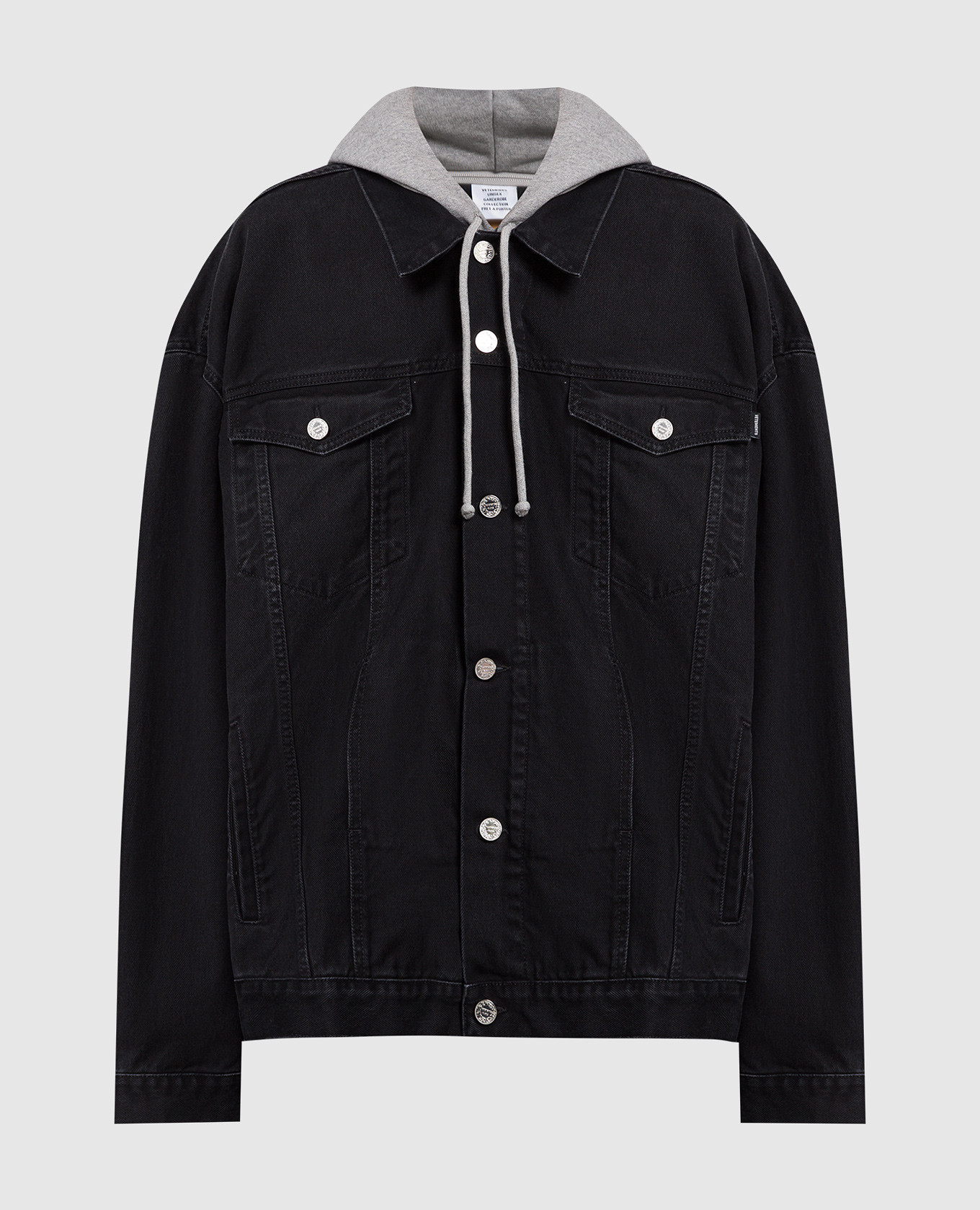 

Черная джинсовая куртка, Черный, Куртки