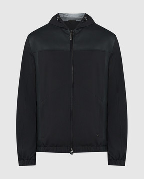 Stefano Ricci Черная комбинированная куртка с кожей M7J4100150PL001H