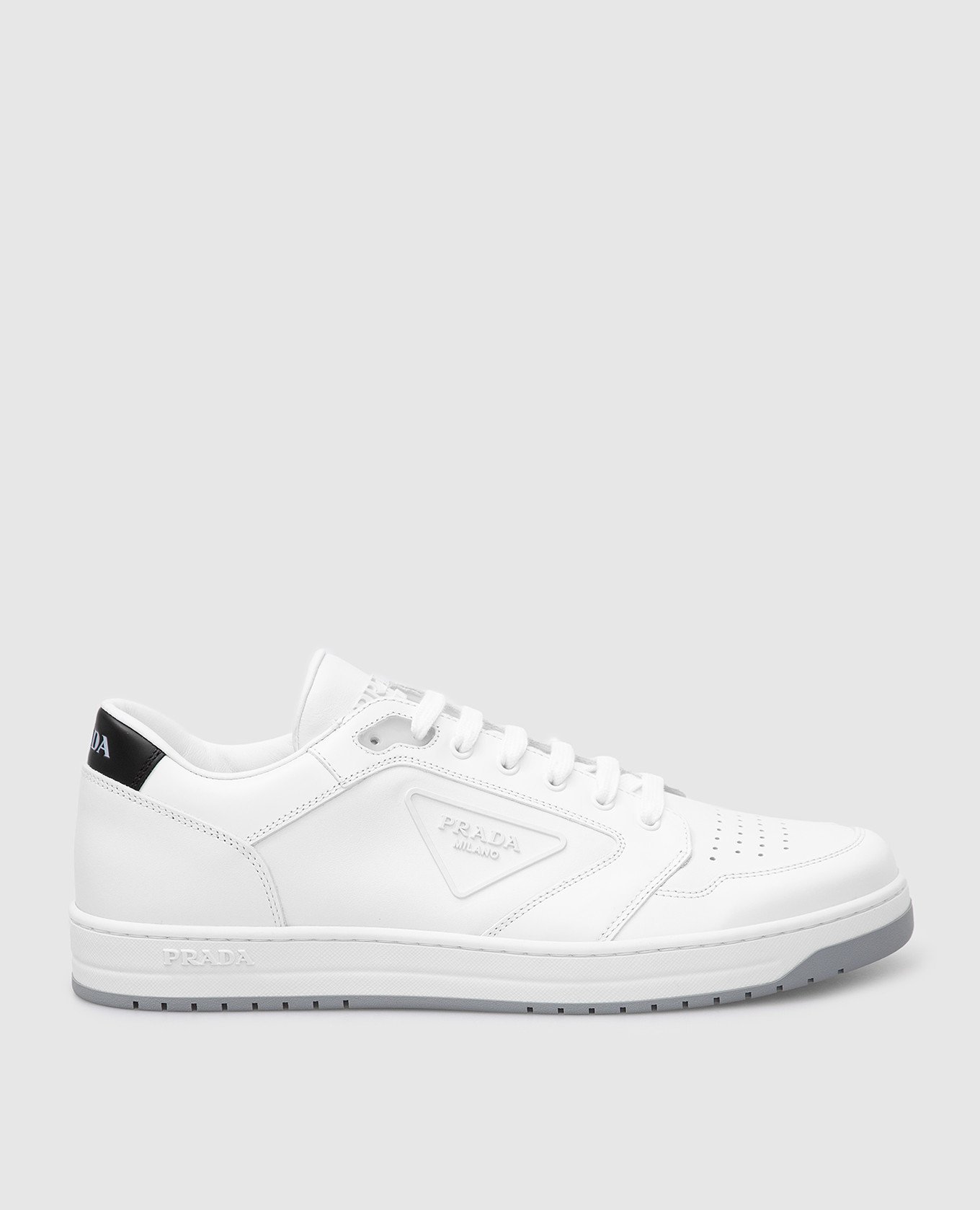 Prada - Downtown leather sneakers with logo 2EE3633LJ6 buy at Symbol