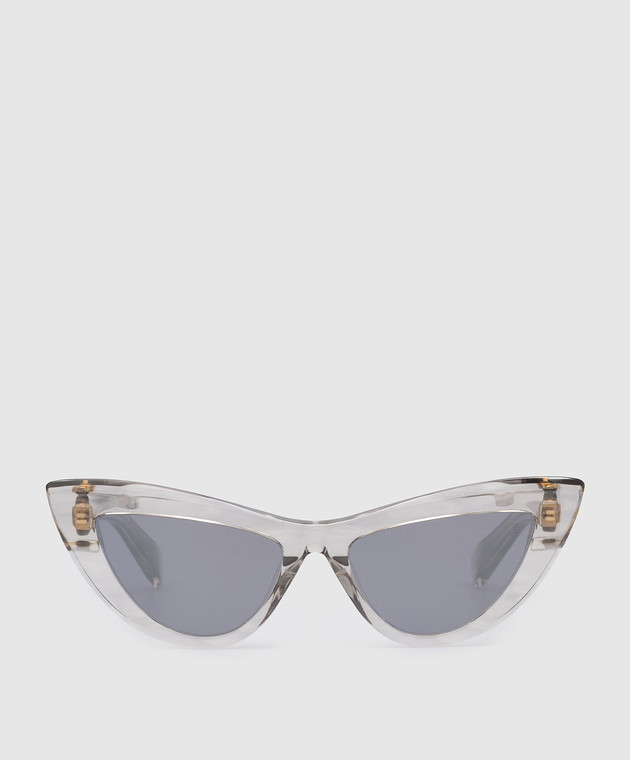 Balmain Jolie Clear Logo Sunglasses BPS135C54