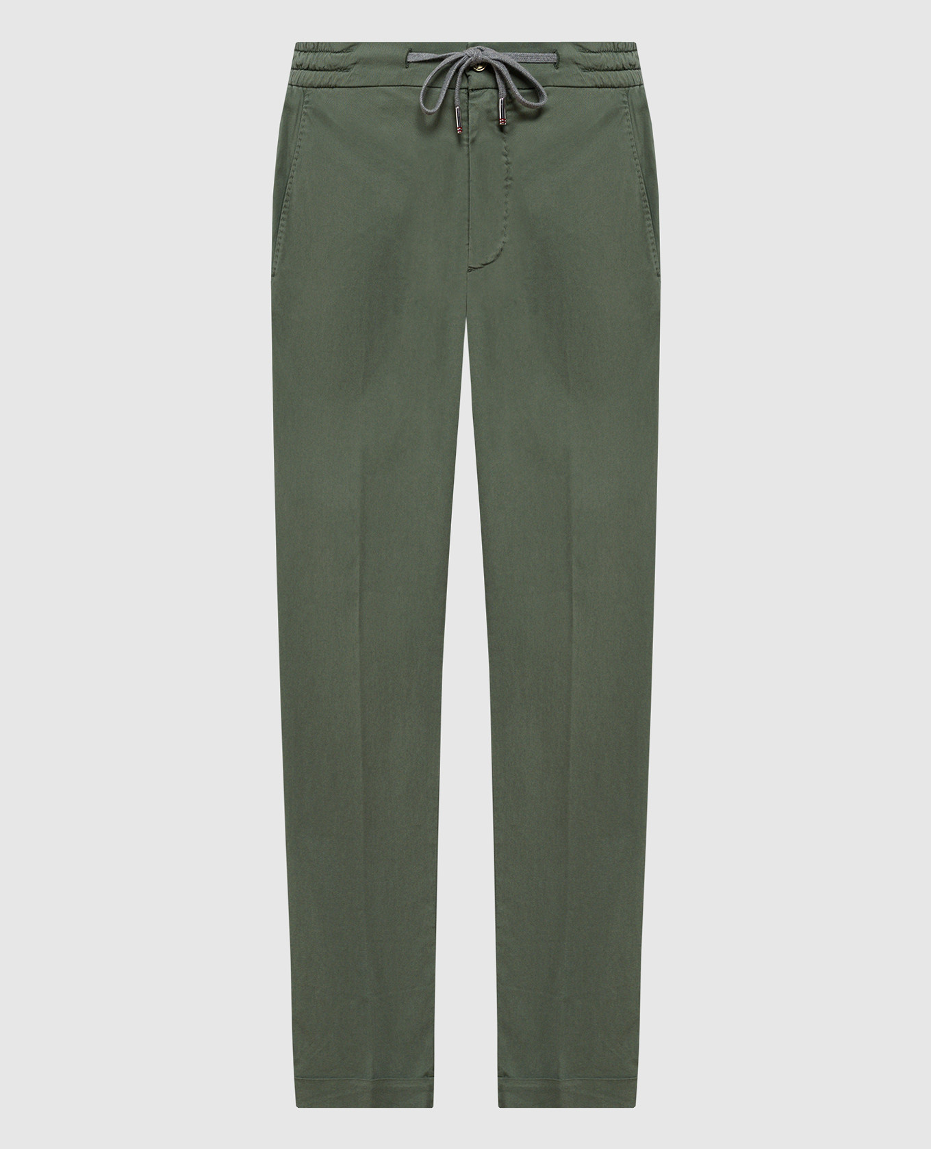 Зеленые зауженные брюки Caracciolo