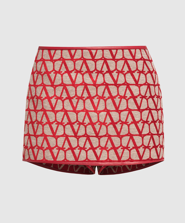 Valentino Beige skirt-shorts in Toile Iconographe print 2B3RA9977TD