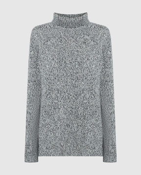 JOSEPH Чорний меланжевий светр з кашеміру JF008216