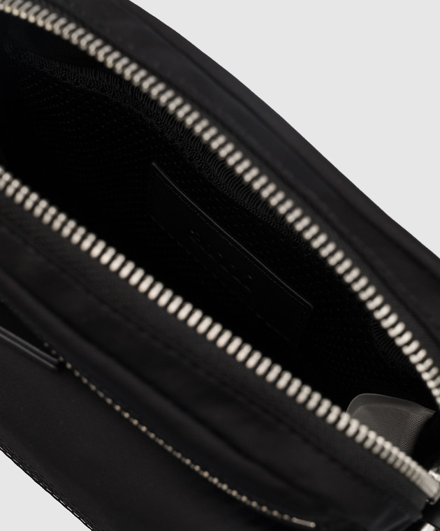 Ami Paris Черная сумка через плечо с логотипом ULL157902 изображение 4