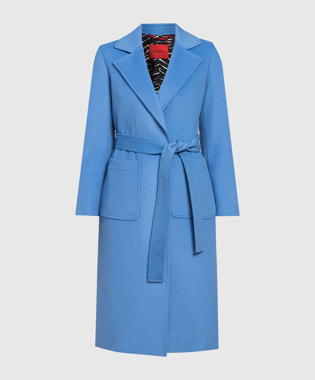 Max & Co Блакитне вовняне пальто RUNAWAY1