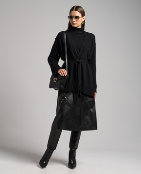 Twinset Черный кардиган с кристаллами 232TP3401