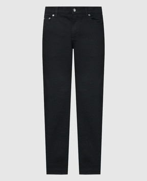 Dolce&Gabbana Чорні джинси з патчем логотипа GY07CDG8GW6